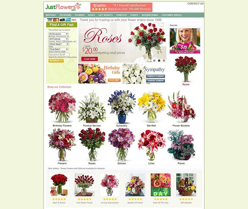 JustFlowers.com