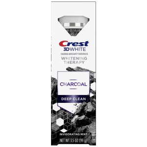 Crest 3D White Whitening Therapy Charcoal Deep Clean Fluoride Toothpaste