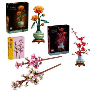 LEGO Chrysanthemum, Plum Blossom and Cherry Blossoms Bundle