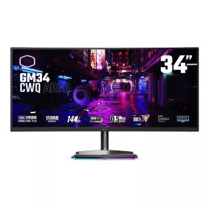 Cooler Master 34-Inch 1500R Curved ARGB UWQHD 3440 x 1440 Gaming Monitor