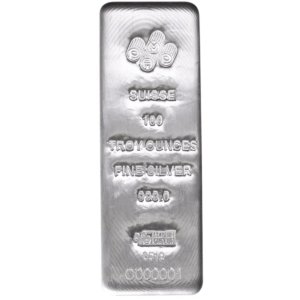 Costco100 oz PAMP Fine Silver Cast Bar