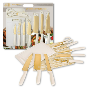 Thyme & Table 20-Piece Stainless Steel Knife and Cutting Board Set